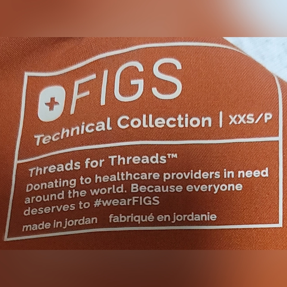 FIGS HW YOLA PANT XXS/P DIRTY CHAI. PO# 5855 - Picture 6 of 7